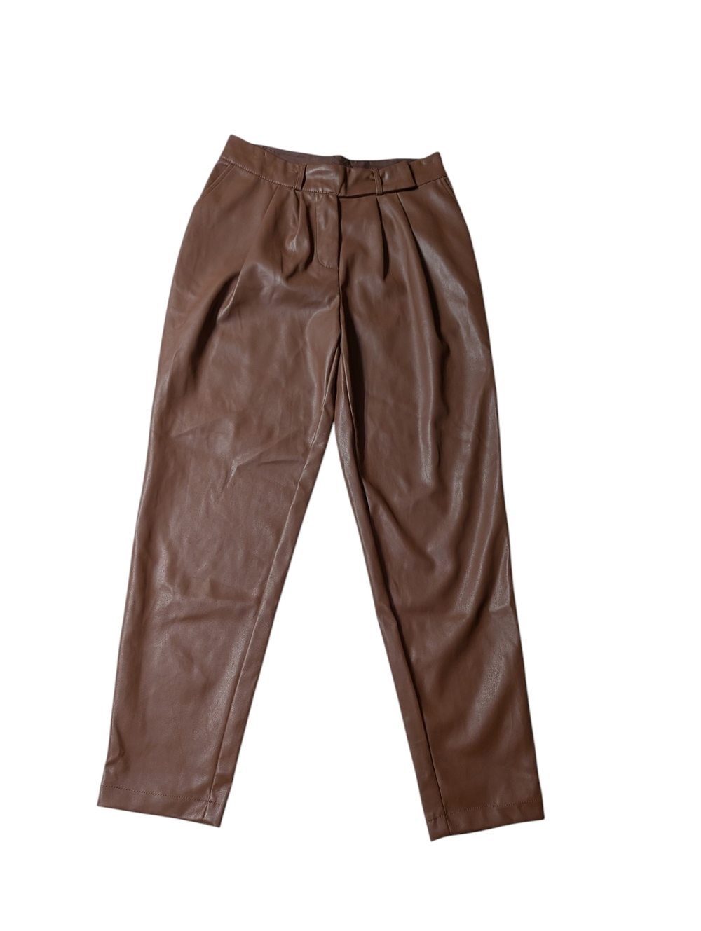 NWOT Ophelia Roe Faux Leather Pleated Pants